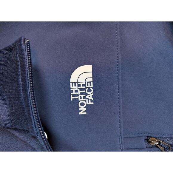 THE NORTH FACE Windwall Women’s S/P Fleece Lined Softshell Jacket Navy Blue - Picture 3 of 10